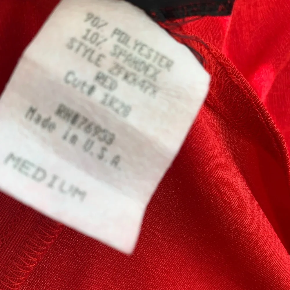 Knapp Studio  Red Sleeveless Maxi Dress Scoop Neck 90s Vintage Knit Medium USA